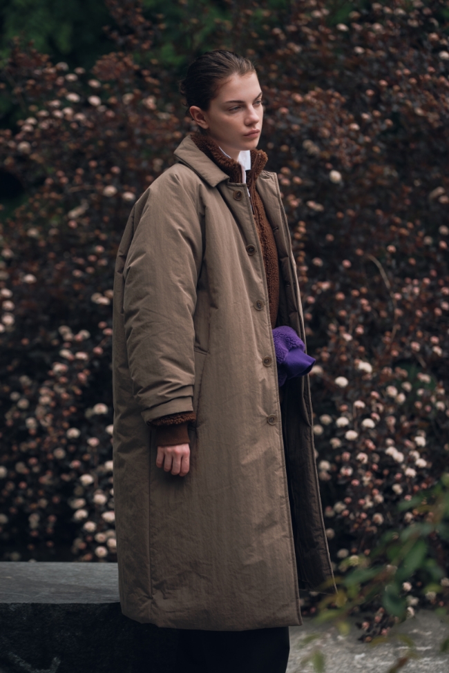 Veritecoeur ヴェリテクール＊FUWARI COAT＊ネイビー 楽天市場】Veritecoeur ガーメントダイ コート 2colormade in