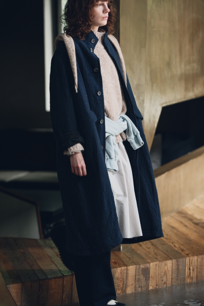 Veritecoeur ヴェリテクール＊FUWARI COAT＊ネイビー COLLECTION